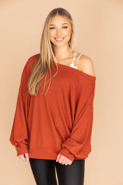 Keep Your Promise Rust Pullover FINAL SALE