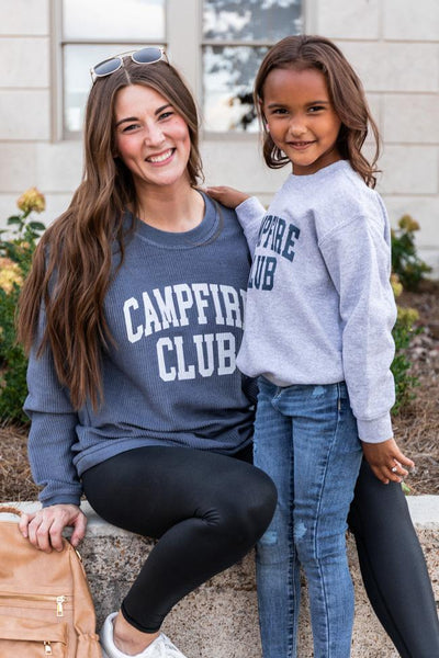 Campfire Club Youth Graphic Grey Sweatshirt