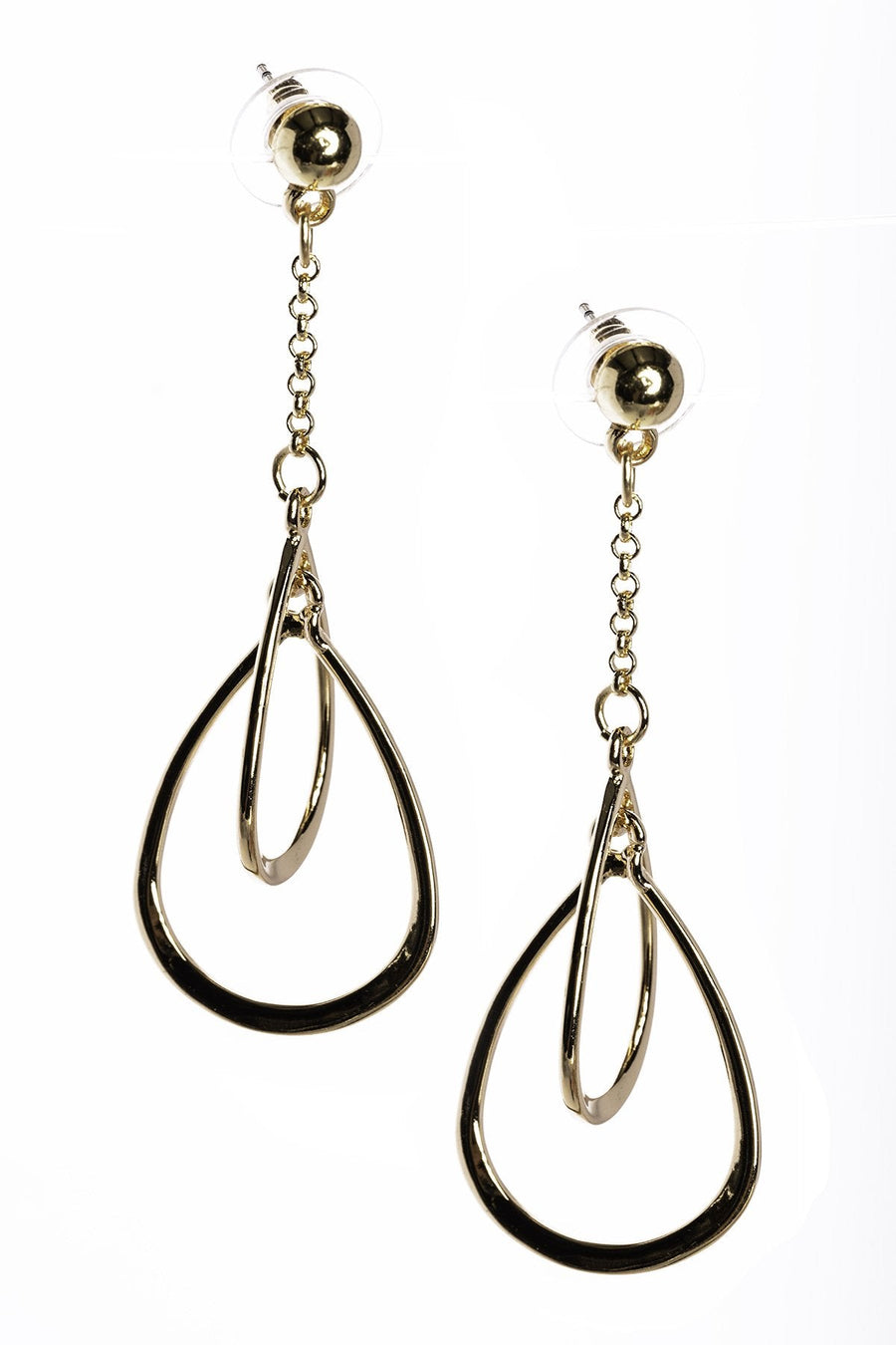 A Touch Of Sparkle Teardrop Earrings Gold
