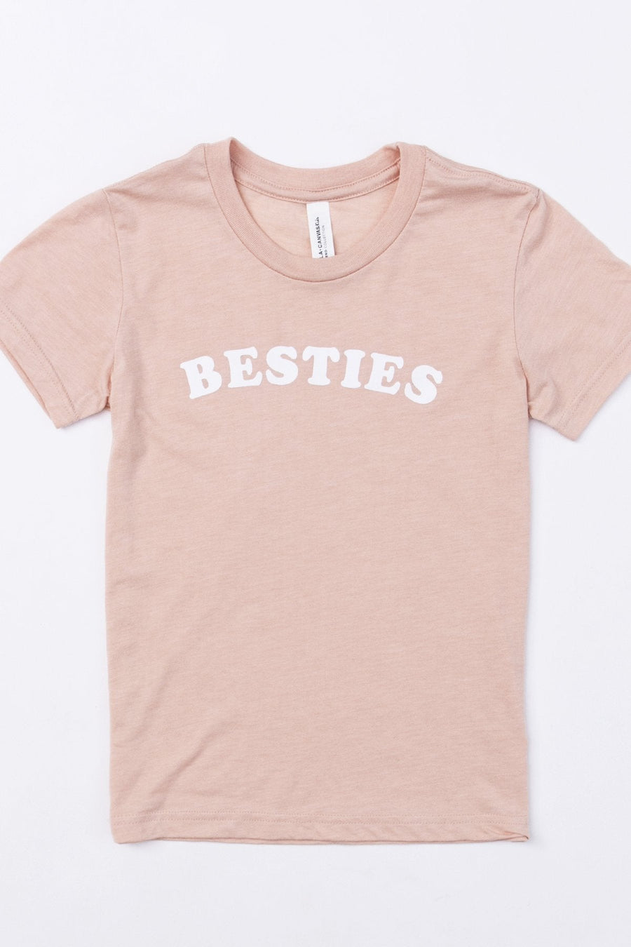 Besties Graphic Baby Tee Peach