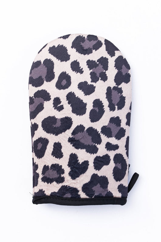 Effortless Days Leopard Print Tanning Mitt