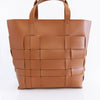 Accomplish The Day Woven Tote Brown