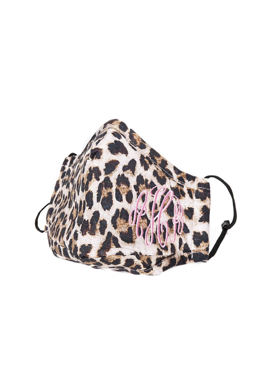 Effortless Style Animal Print Face Mask Brown
