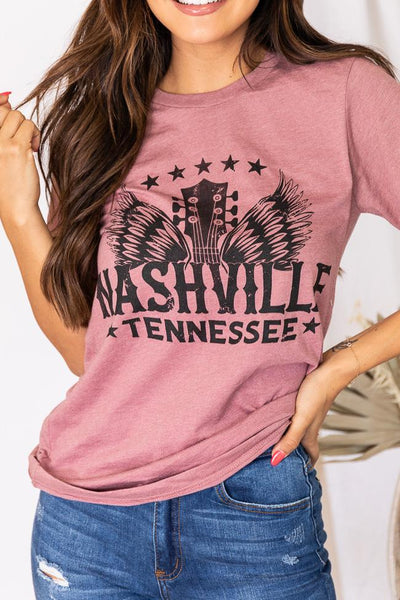 Nashville Wings Mauve Graphic Tee
