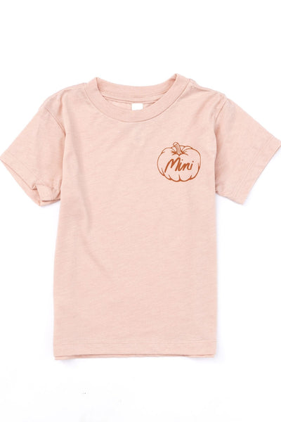 Mini Pumpkin Peach Graphic Toddler Tee