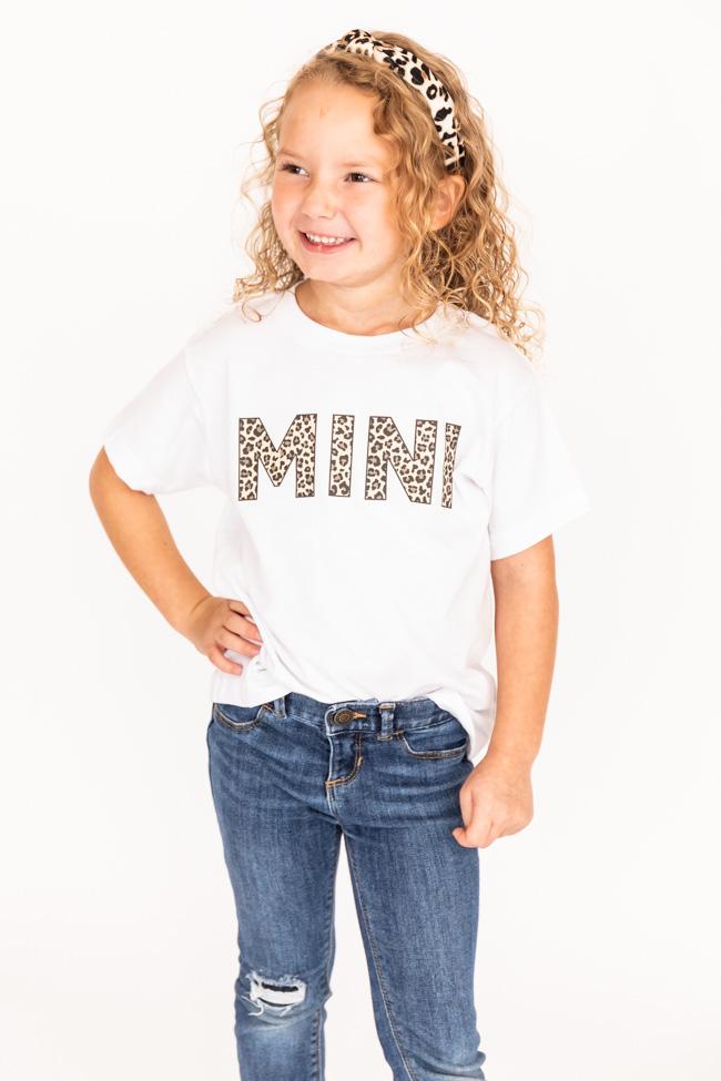 Mini Animal Print Toddler Tee White
