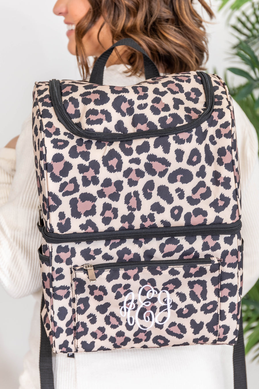 Tropical Breeze Animal Print Cooler Backpack