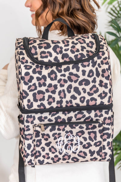 Tropical Breeze Animal Print Cooler Backpack