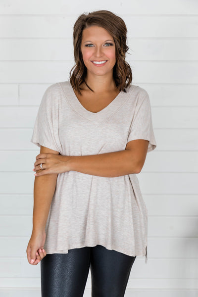 A Glorious Time Blouse Oatmeal