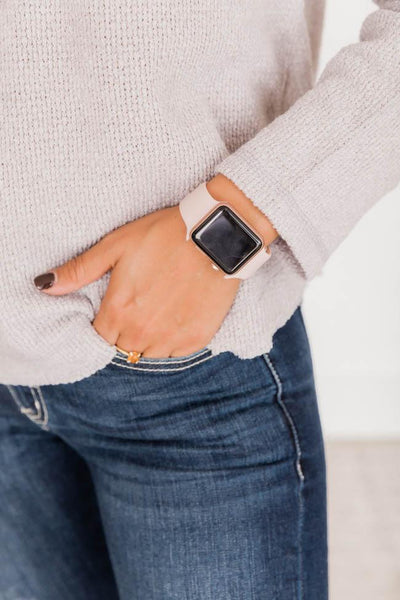 Arrive In Time Pink Watch Band