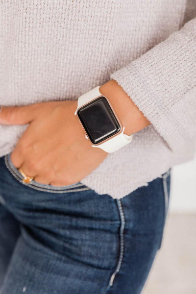 Arrive In Time Beige Watch Band