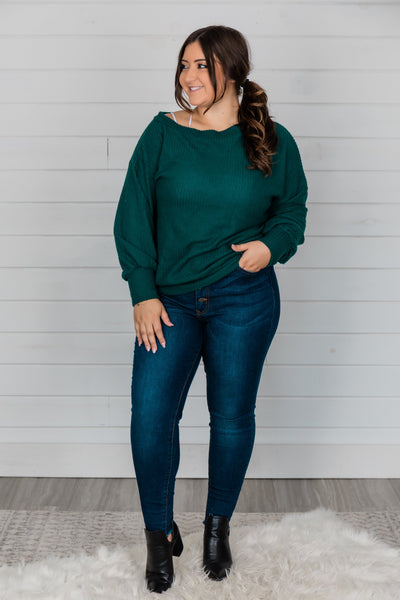 Can't Hide My Feelings Evergreen Pullover