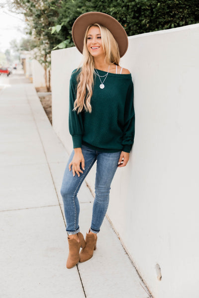 Can't Hide My Feelings Evergreen Pullover
