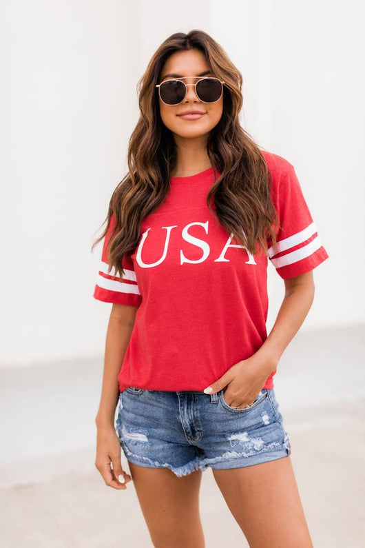 Classic USA Varsity Tee
