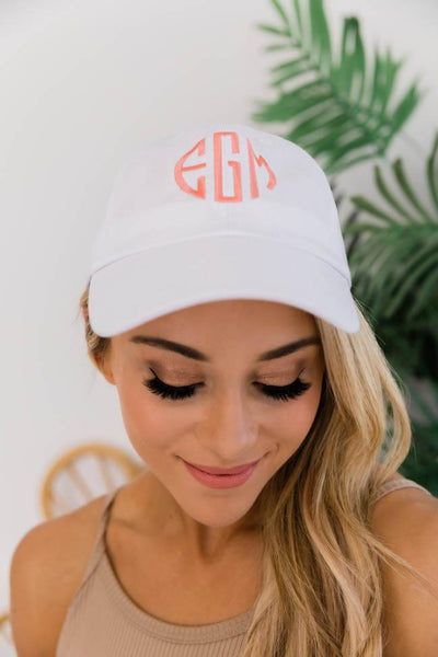 Personalized White Baseball Cap