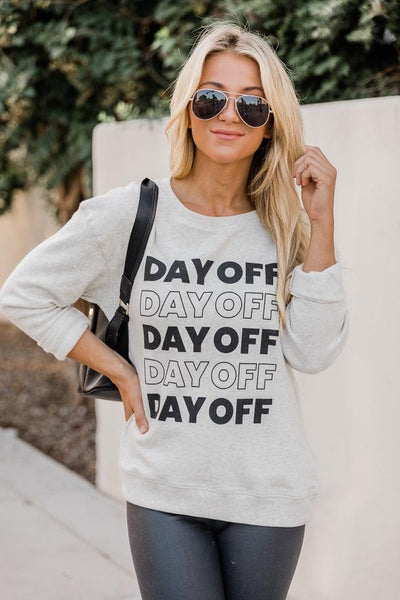 Day Off Multi Heather Sand Graphic Sweatshirt