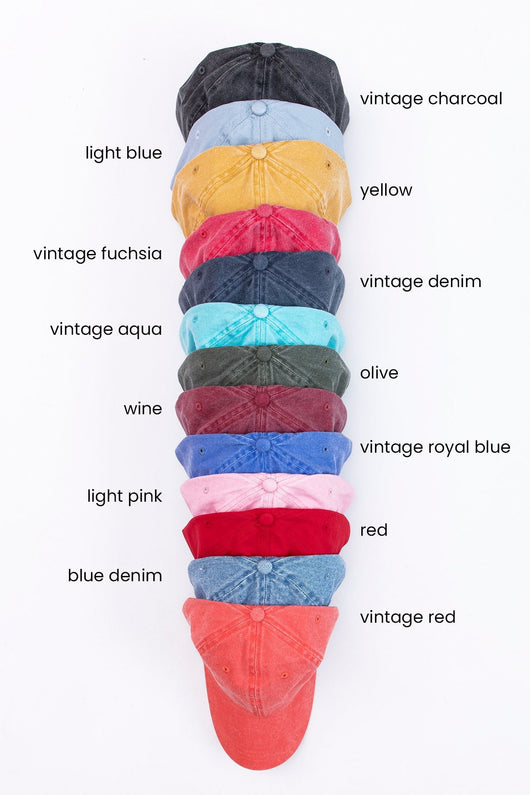 Coastal Distancing Embroidered Baseball Cap