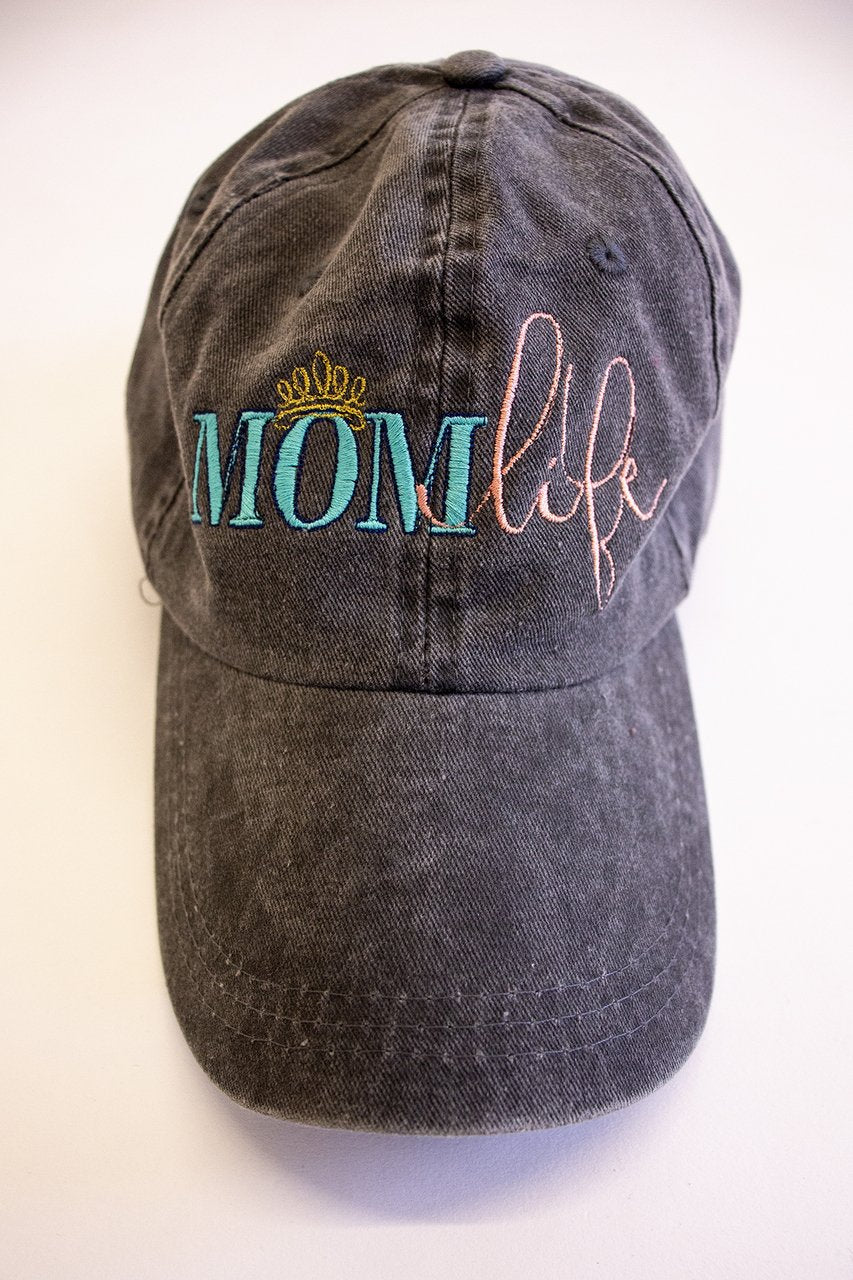 Mom Life Crown Embroidered Baseball Cap