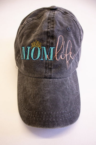 Mom Life Crown Embroidered Baseball Cap