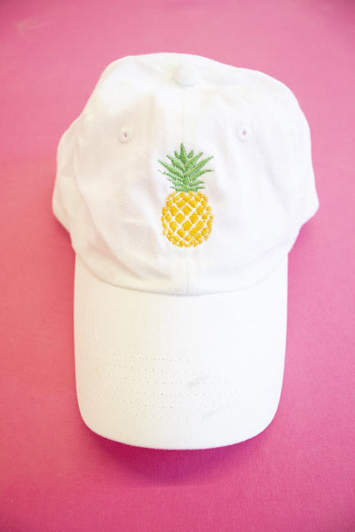 Pineapple Embroidered Baseball Cap