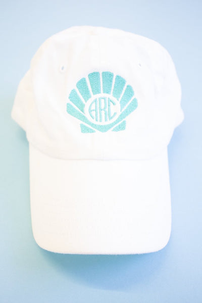 Shell Monogram Embroidered Baseball Cap