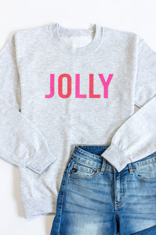 Colorful Jolly Graphic Ash Sweatshirt