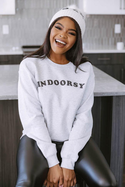 Indoorsy Ash Graphic Sweatshirt