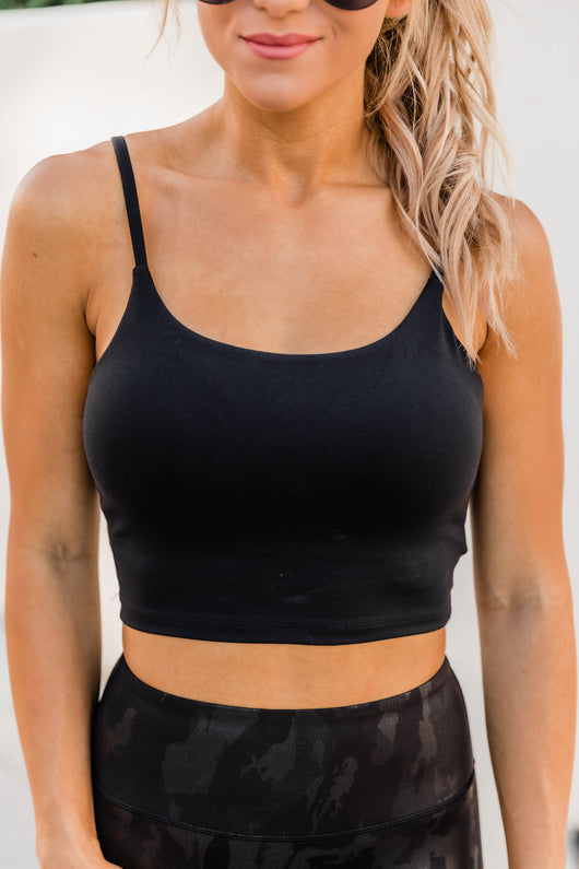 Let's Seize The Day Black Bra Top