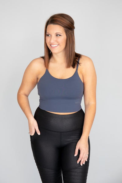 Let's Seize The Day Navy Bra Top