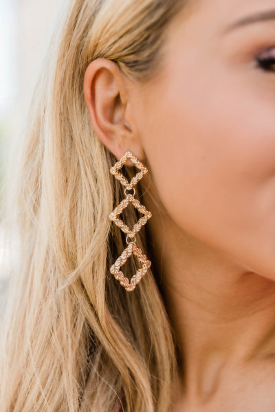 My Shining Soul Drop Earrings Gold