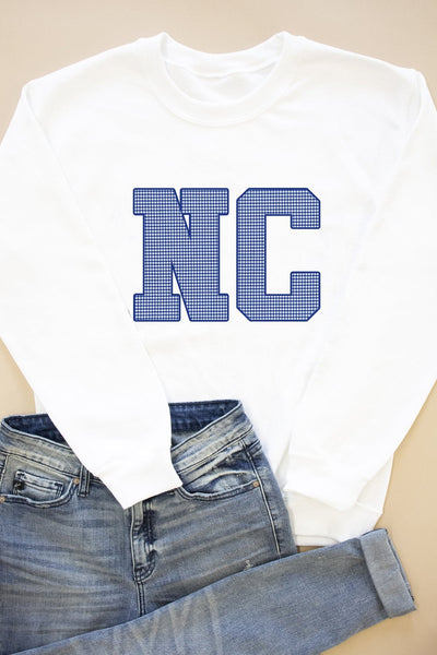State Letters Applique Sweatshirt