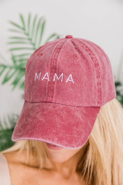 Mama Block Embroidered Baseball Cap