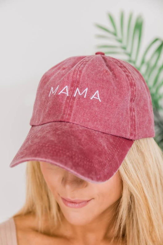 Mama Block Embroidered Baseball Cap