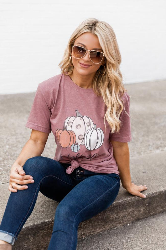 It's Fall Y'all Graphic Tee Mauve