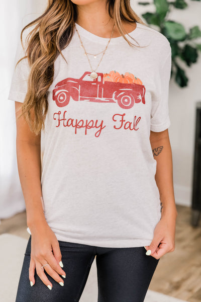 Trucking Along Fall Graphic Tee