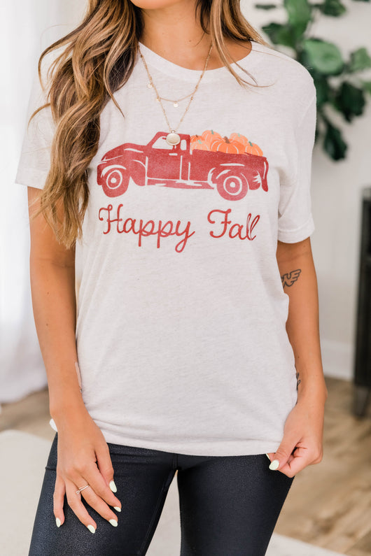 Trucking Along Fall Graphic Tee