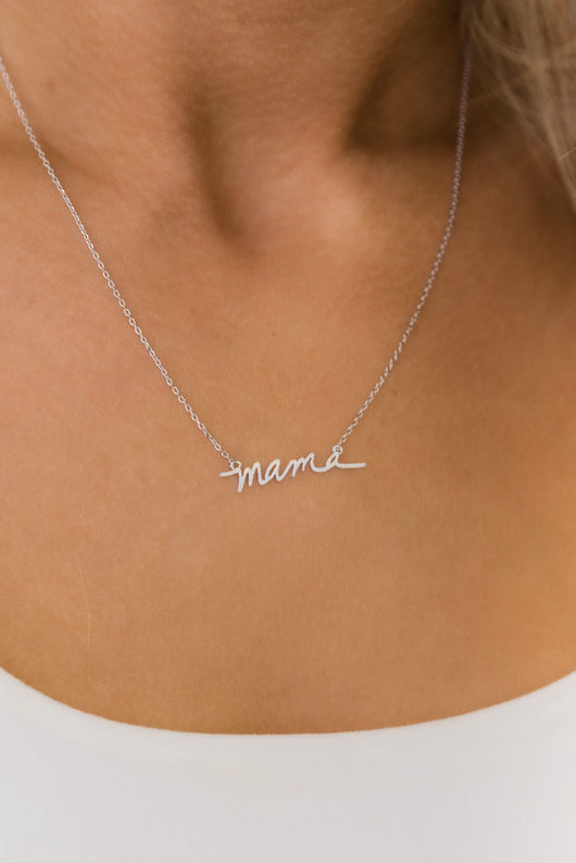Dazzling Days Mama Necklace Silver