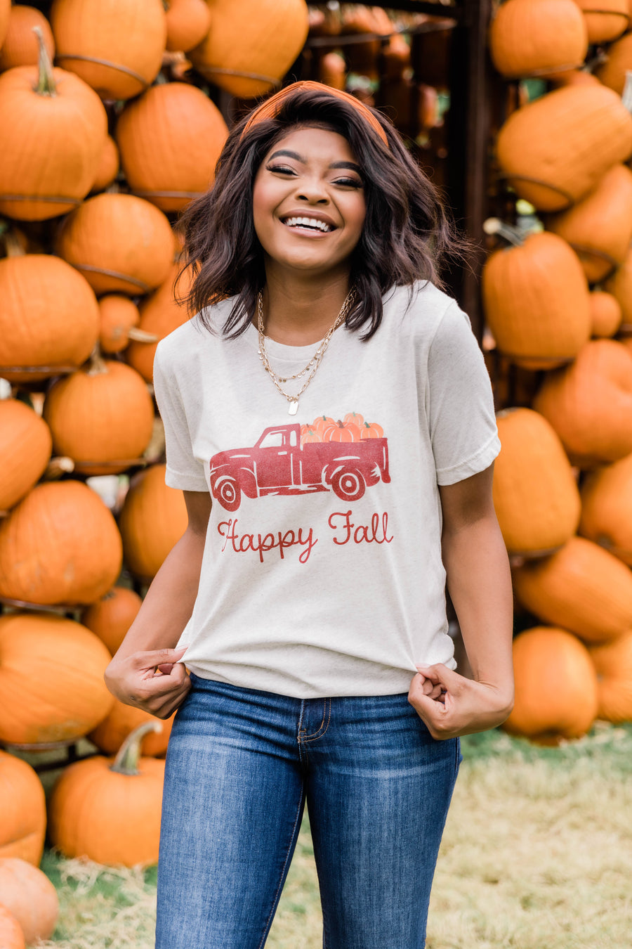 Trucking Along Fall Graphic Tee