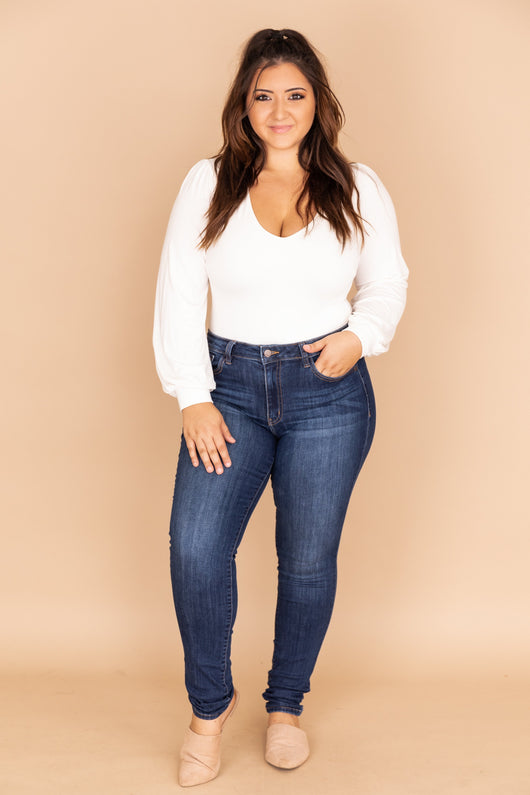 Willa Dark Wash Skinny Jeans