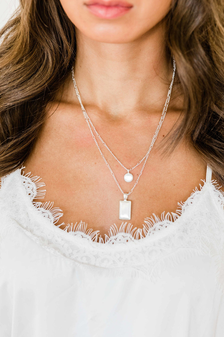A Song Of Love Silver Layered Necklace