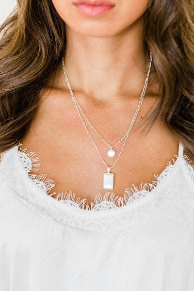 A Song Of Love Silver Layered Necklace