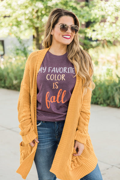 My Favorite Color Is Fall Tee FINAL SALE