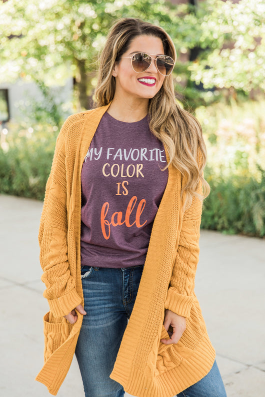 My Favorite Color Is Fall Tee FINAL SALE
