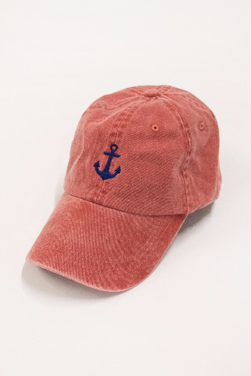 Anchor Embroidered Baseball Cap