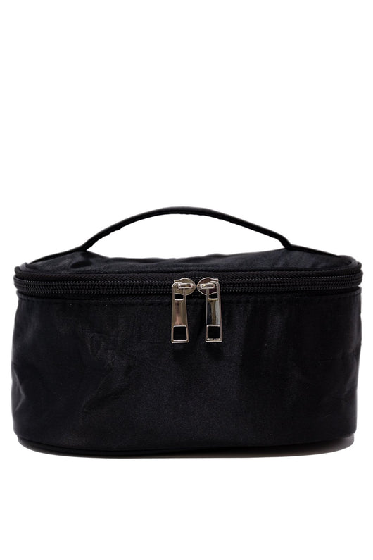 Familiar Style Black Makeup Bag
