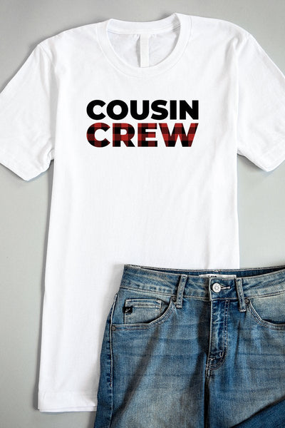 Cousin Crew Graphic White Tee