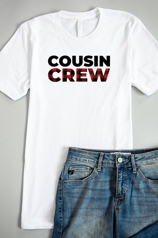 Cousin Crew Graphic White Tee