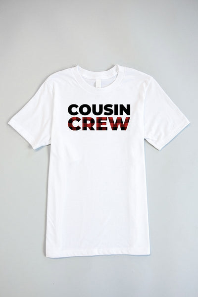 Cousin Crew Graphic White Youth Tee