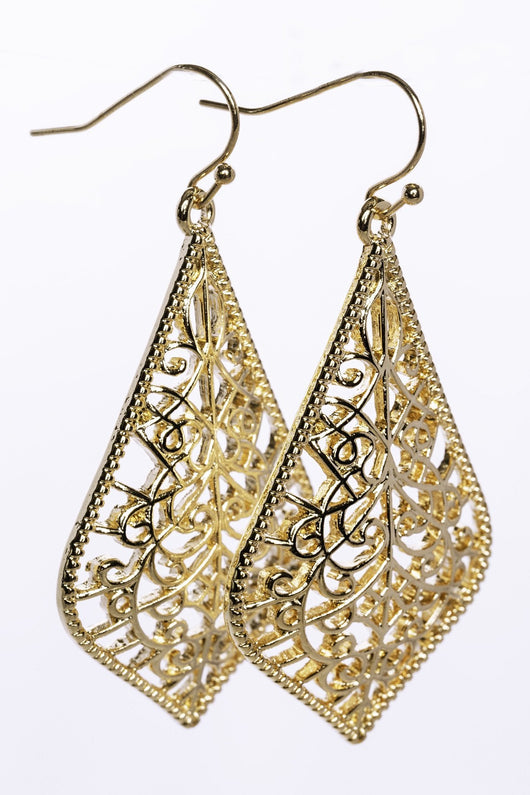 Fallen In Love Teardrop Earrings Gold