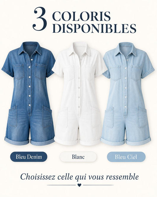 Capri Denim Romper